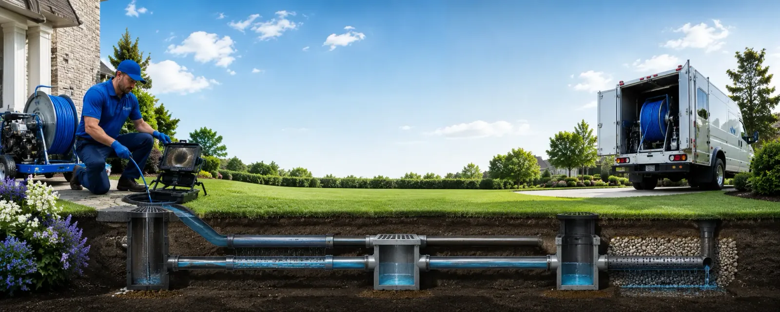 Outdoor drain cleaning information for Dilltown, PA
